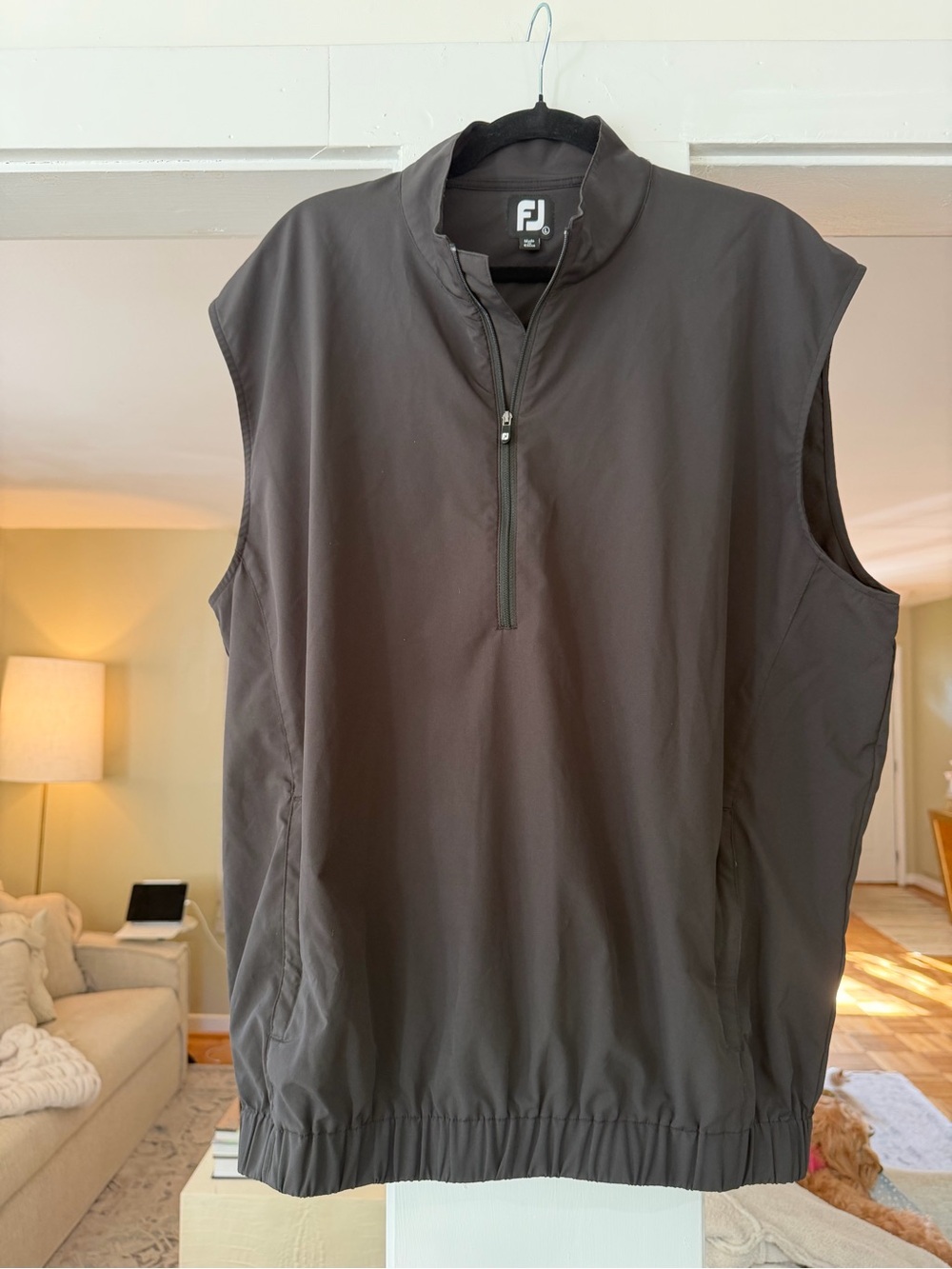 FootJoy Men's Half-Zip Golf Vest black